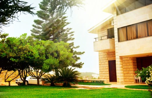 Beautiful Modern House Exterior Real Estate Concept